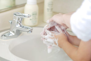 1000ml Miyoshi Additive-Free Soap Foam Hand Soap Refill with soap-based lather, offering moisture retention for all skin types