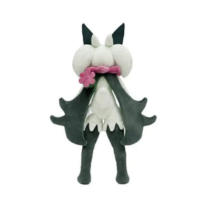 Close-up of Pokemon All Star Collection Plushie: Meowscarada, featuring intricate embroidery for authentic look