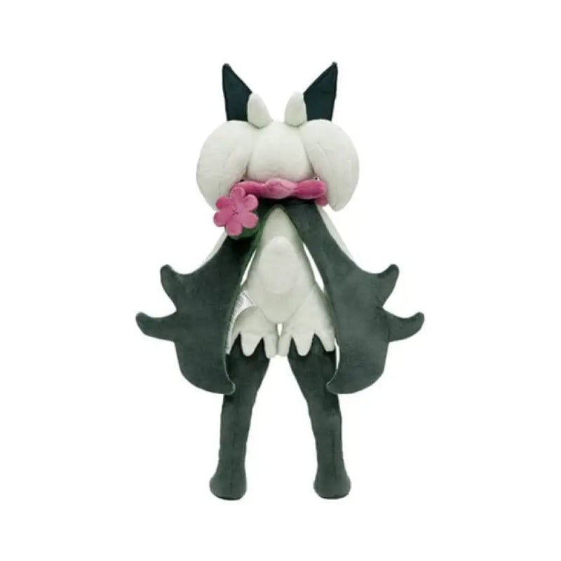 Close-up of Pokemon All Star Collection Plushie: Meowscarada, featuring intricate embroidery for authentic look