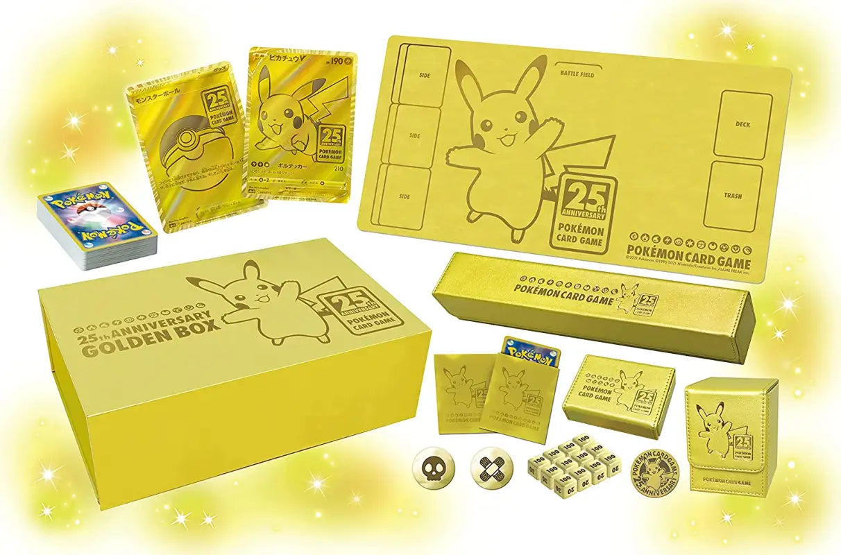 Pokemon 25th Anniversary Golden Box Celebration Japan Limited Factory Sealed - Card Games Collectible Trading Cards