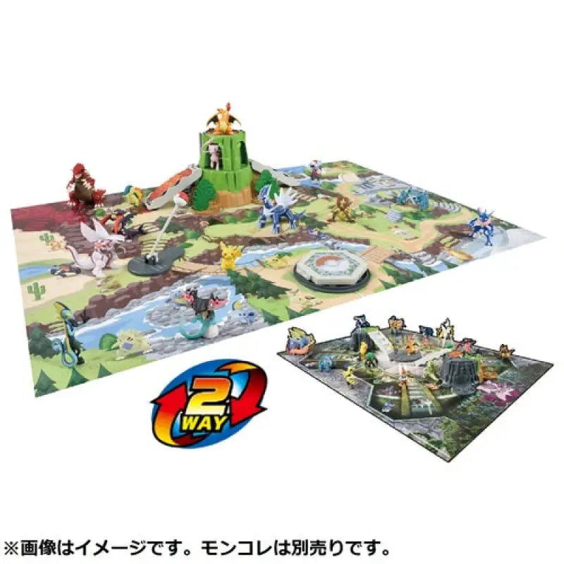 Pokemon Center Original Moncolle Transformation! Diorama Map - Stuffed Animals