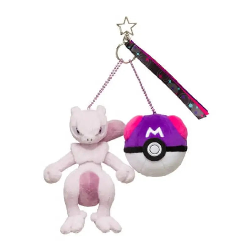 Pokemon Center Original Pair Mascot Ball Freak Mewtwo X Master - Stuffed Animals