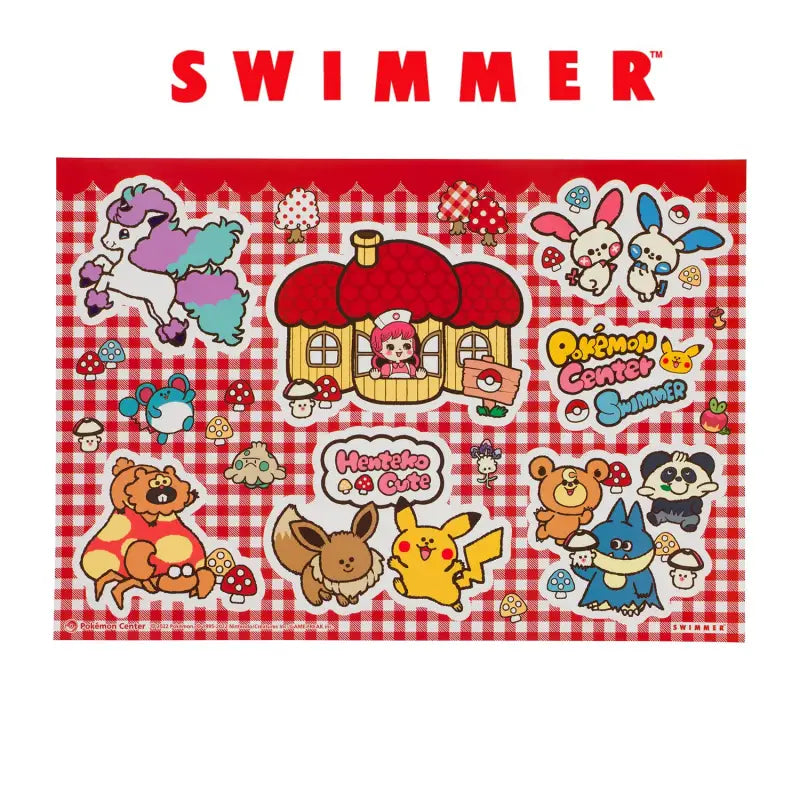 Pokemon Center Original Swimmer Large Seal Henteko Cute