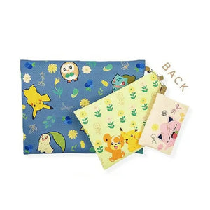 Pokemon Center Original Triple Pouch Set Botanical