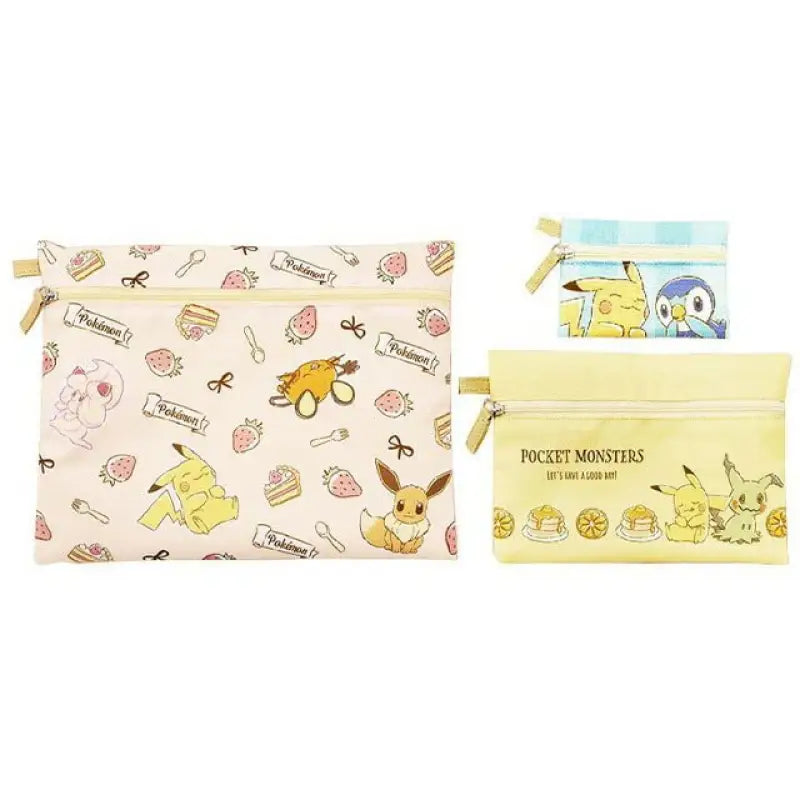 Pokemon Center Original Triple Pouch Set Sweets