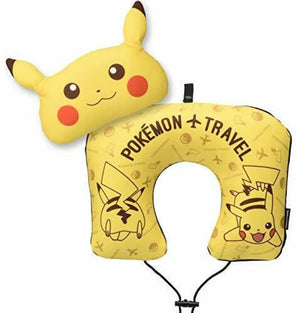 Pokemon Neck Pillow W/mini Cushion Pikachu Yellow Anime Toy - Plush Doll