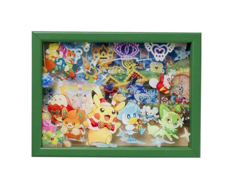 Pokemon Paldea’s Christmas Market Framed Acrylic Art - Anime & Video Games