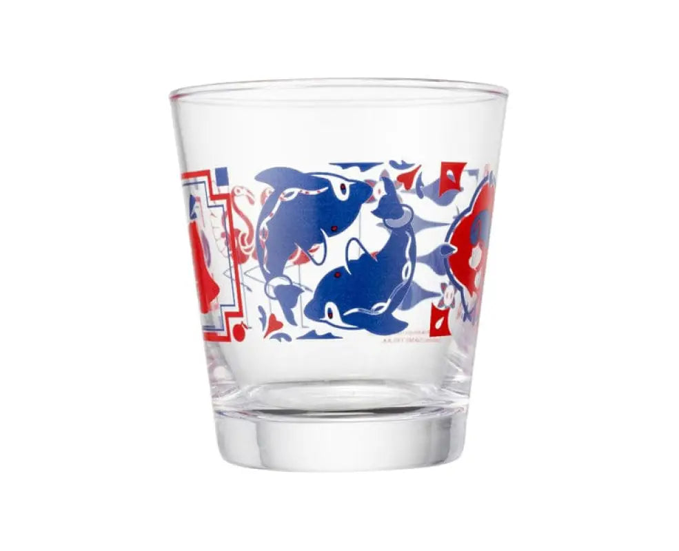 Pokemon Paldea Tile Red & Blue Glass Cup - ANIME VIDEO GAMES