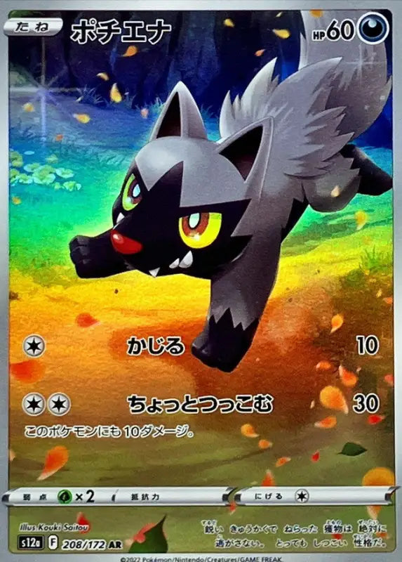 Poochyena - 208/172 S12A WITH MINT Pokémon TCG Japanese Pokemon card