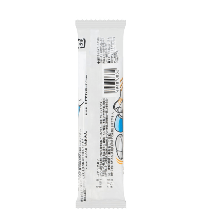 30-piece Umaibo Corn Cracker Cheese Flavor pack, designed for casual Japanese snacking