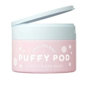 Puffy Pod Face Wash Pads Aha Moisturizing 20 Sheets - Foaming In Japan Skincare