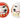 Red and White Daruma Mini Size
