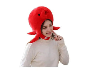 Red Octopus Kigurumi Cap - HOME