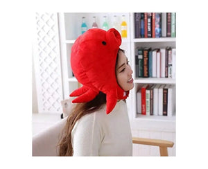 Red Octopus Kigurumi Cap - HOME