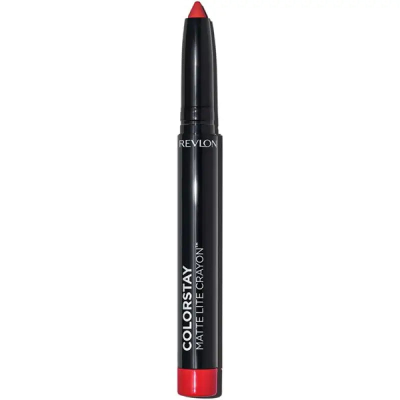 Revlon Color Stay Matte Light Crayon 010 Air Kiss - Japanese Red Lipstick Makeup
