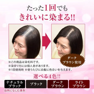 Rohto 50 Megumi Aging Care Scalp Color Treatment Light Brown 150g - Japanese Hair Coloring