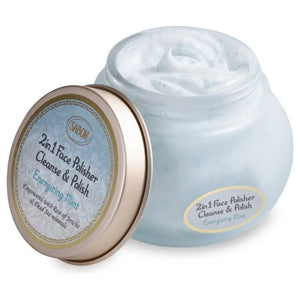 Sabon 2in1 Face Polisher Cleanse & Polish (Energizing Mint) 200m - Japanese Facial Cleanser Skincare