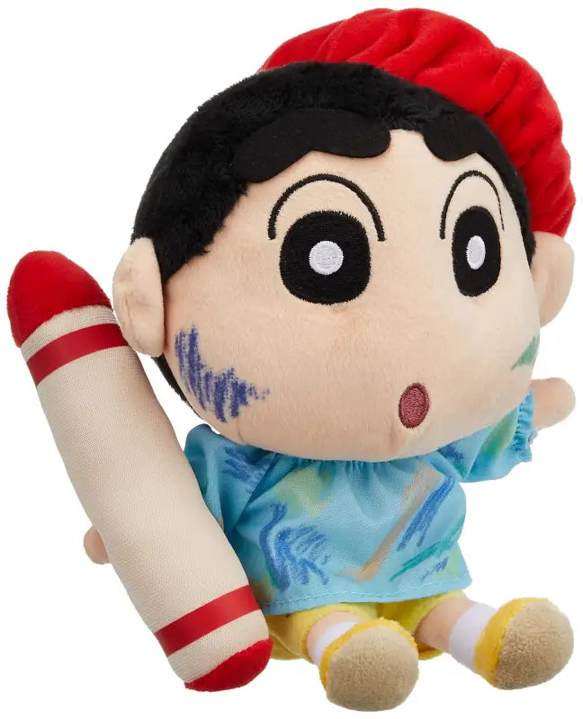 SAN-EI Crayon Shin-Chan Plush Doll Scribbling S