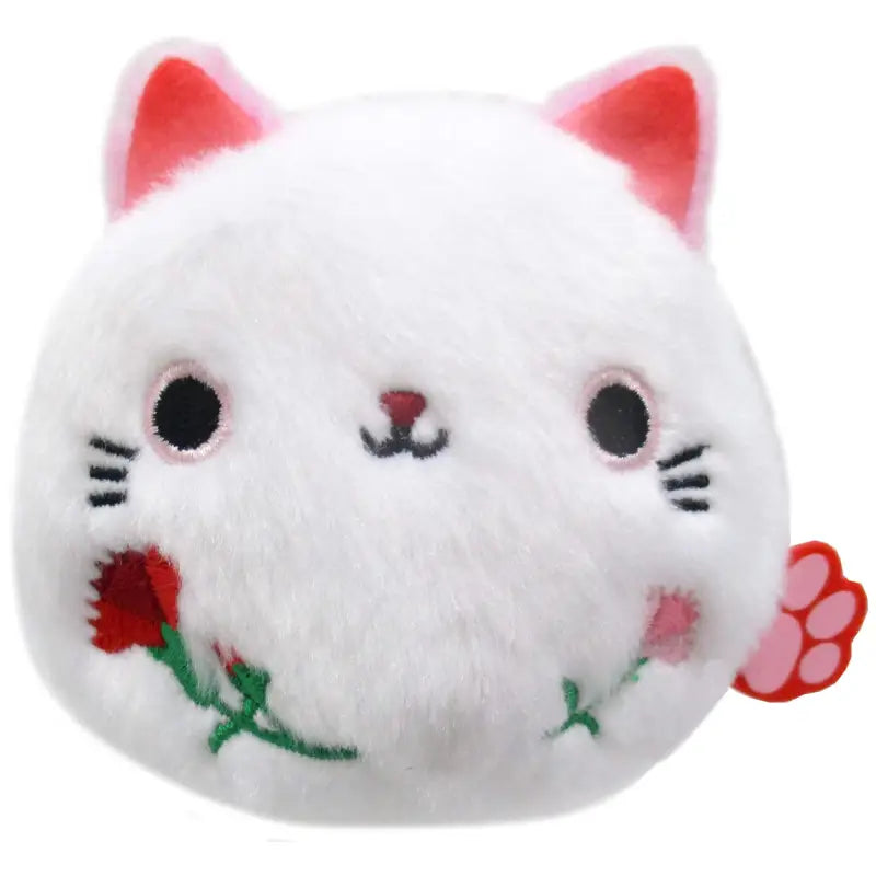 SAN-EI Plush Doll Flower Neko Dango Carnation