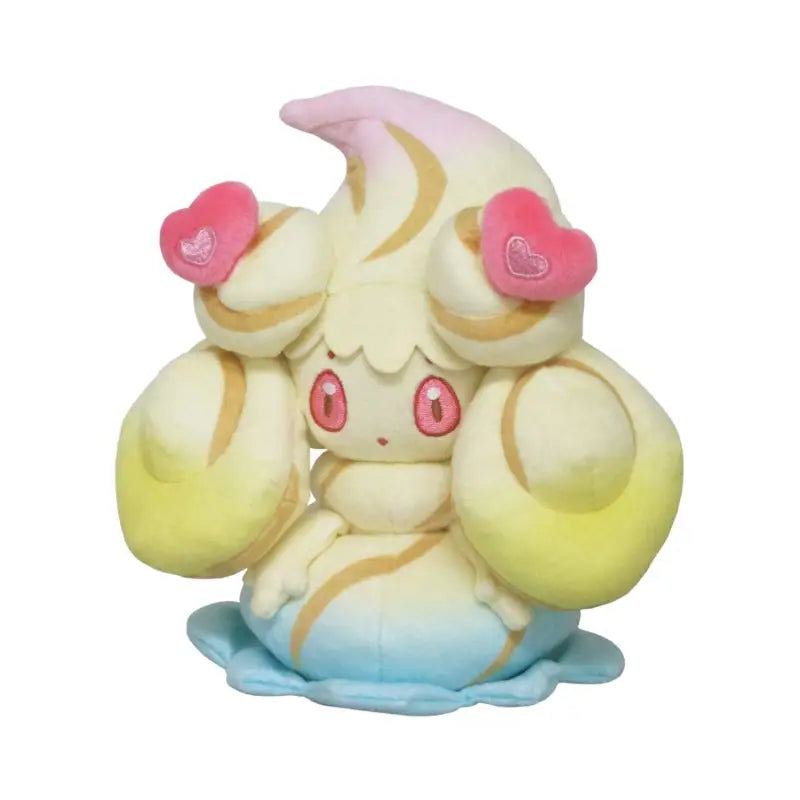 SAN-EI Pokemon All Star Collection Vol.16 Plush Doll Alcremie Rainbow Swirl Heart Decorations S