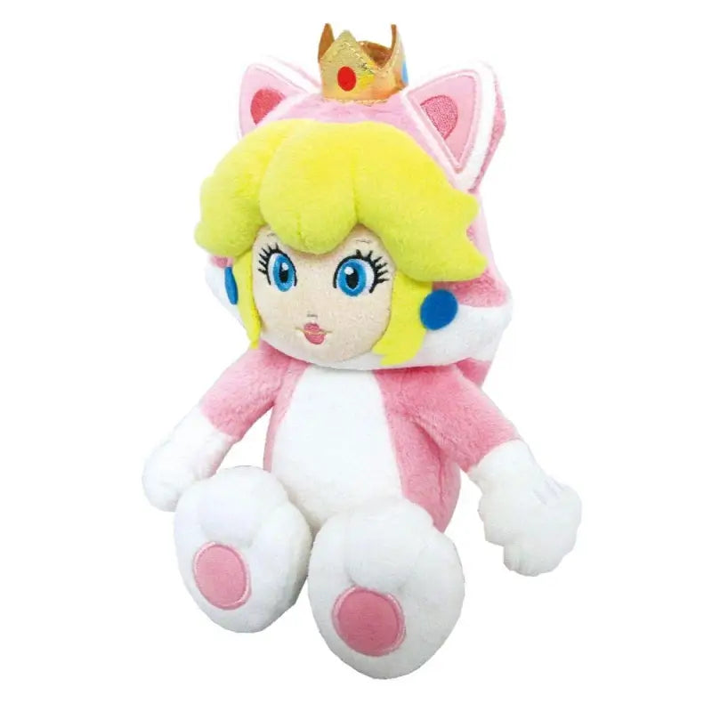 SAN-EI Super Mario 3D World Plush Doll Cat Peach S