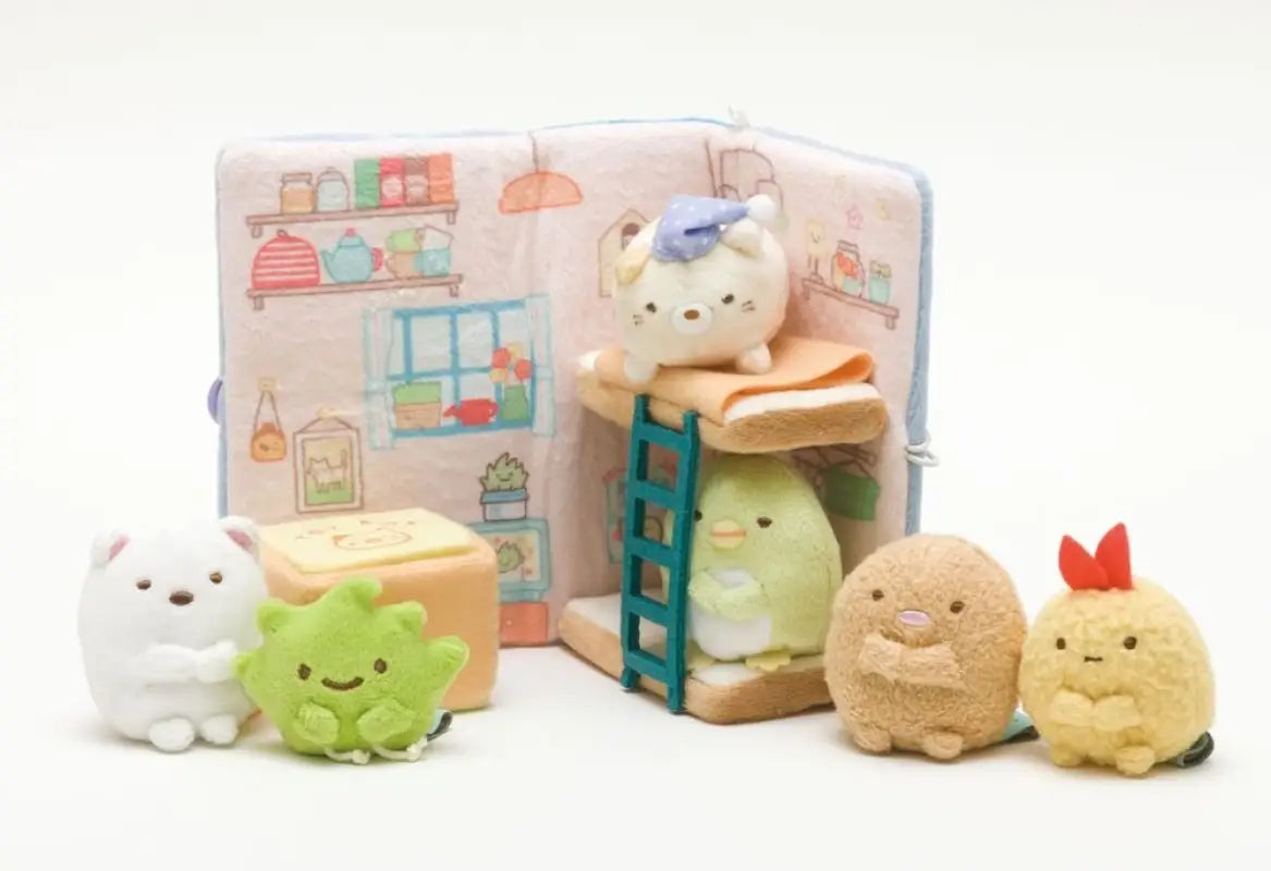 SAN-X Plush Doll Sumikko Gurashi Story Book With Cat Tjn