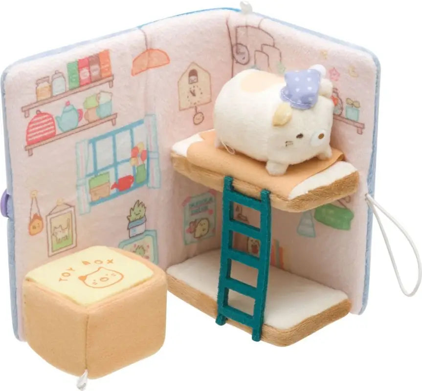 SAN-X Plush Doll Sumikko Gurashi Story Book With Cat Tjn