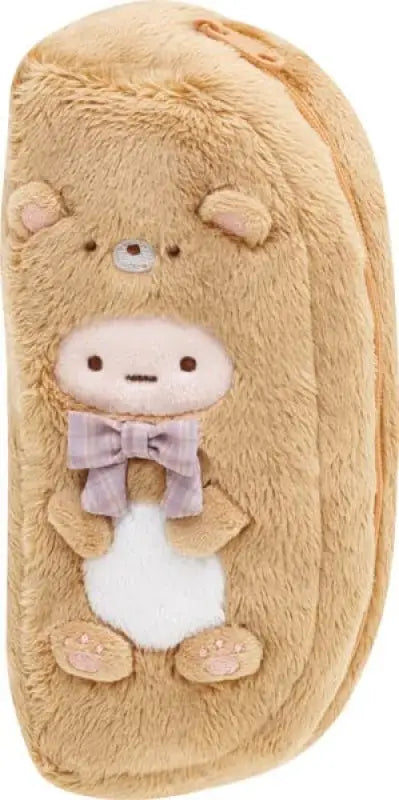 San-X Sumikko Gurashi Bear Cafe At Home Plush Pen Pouch Tapioca Pt09701