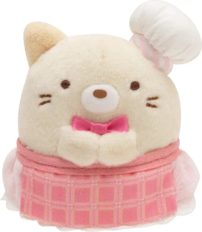 SAN-X Sumikko Gurashi Oshigoto-Gokko Series Hand Sized Plush Doll Set Cake And Neko Shop