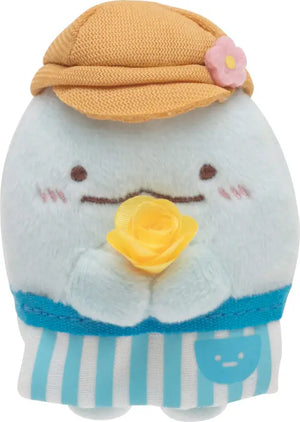 SAN-X Sumikko Gurashi Oshigoto-Gokko Series Hand Sized Plush Doll Set Bouquet And Tokage Flower Shop