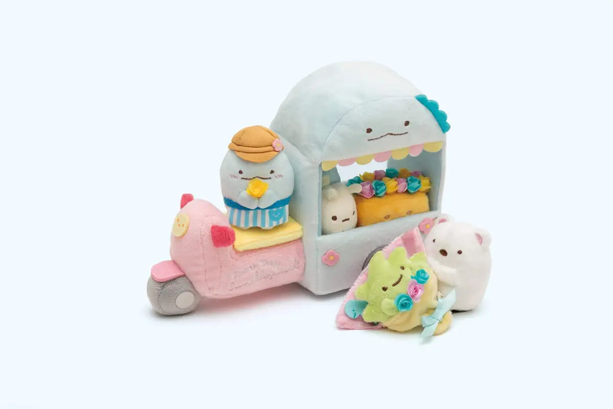 SAN-X Sumikko Gurashi Scene Plush Toy ’Flower Wagon’