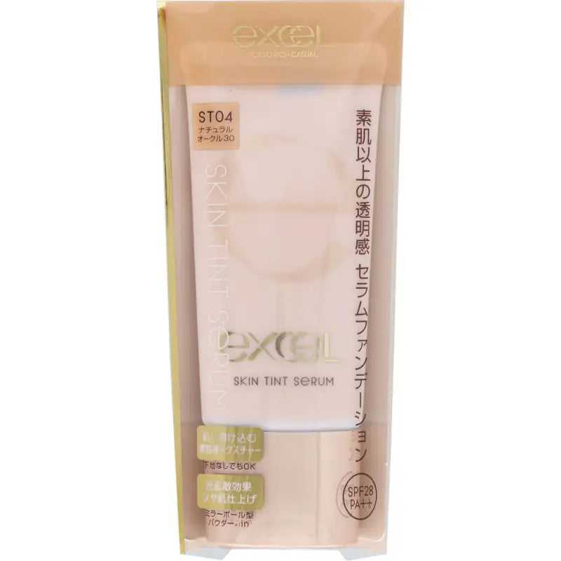 Sana Excel Skin Tint Serum ST04 Natural Ocher 30 SPF28/ PA + + 35g - Japanese Foundation Makeup