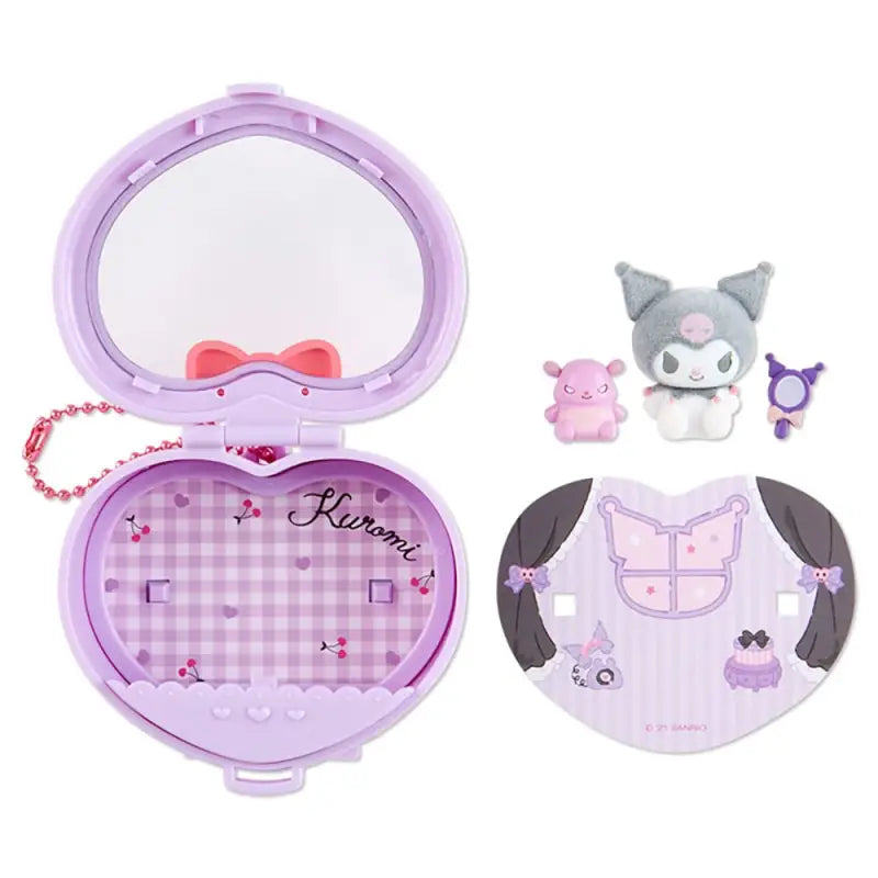 SANRIO My Compact Set Keychain Kuromi Mycompact