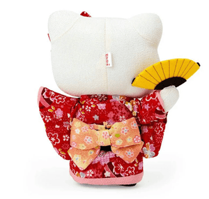 Sanrio Sakura 2025 Red Chirimen Medium Doll: Hello Kitty