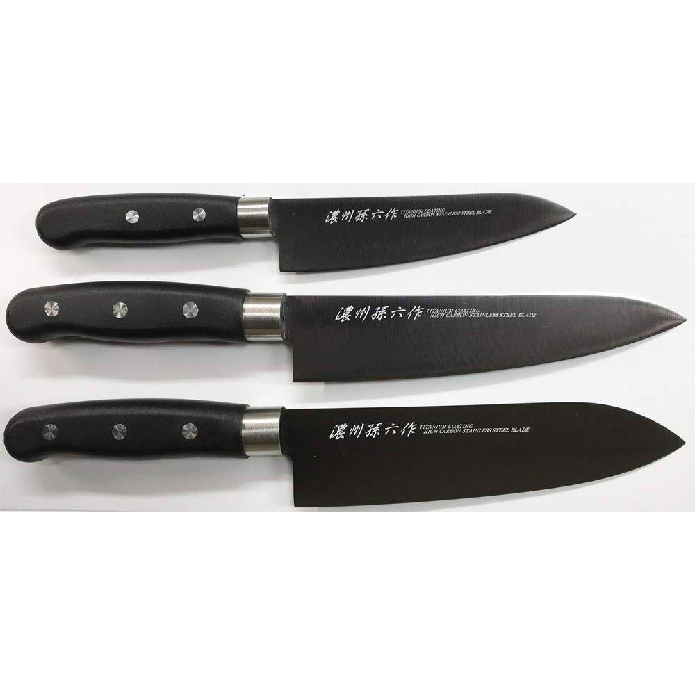 Satake Titanium Coating Hocho Japanese Knives Set HG2803