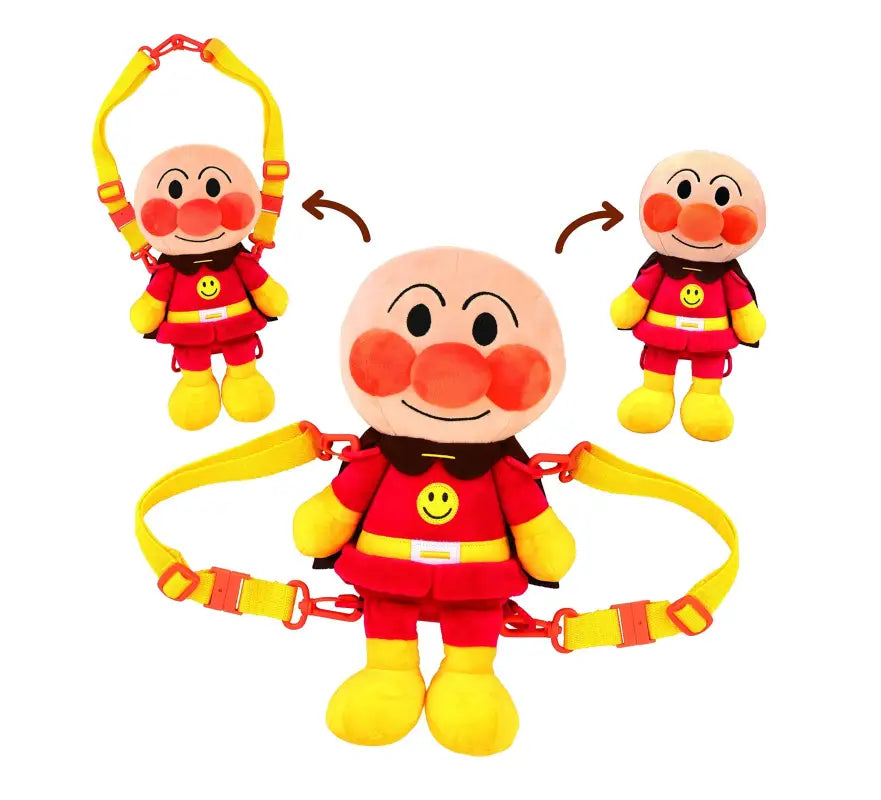 SEGA TOYS Anpanman Plush Doll Go Out Backpack