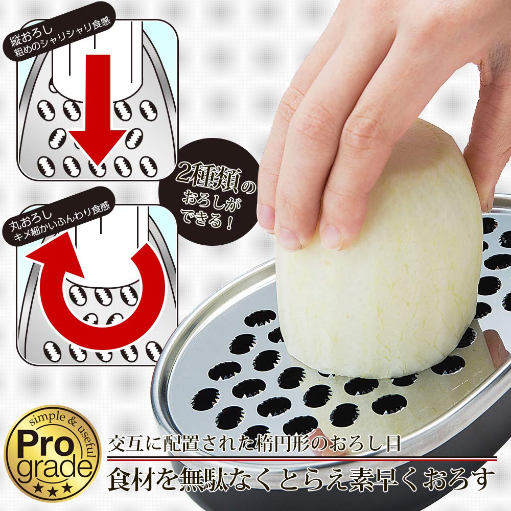 Shimomura Kougyou Professional Grade Grater Made In Japan - Grate Radish Black Pgs - 11 Niigata Tsubamesanjo