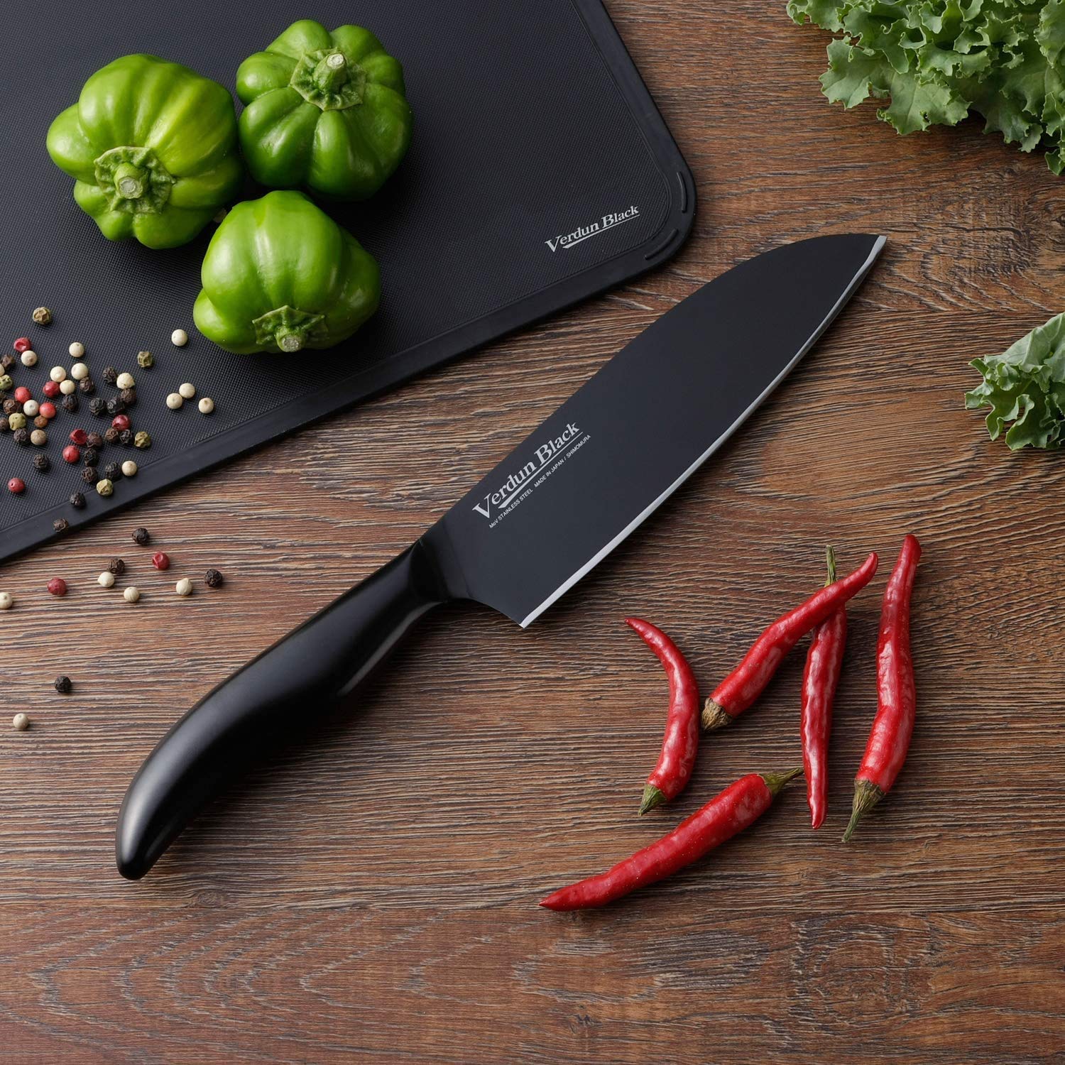 Shimomura Kougyou Santoku Knife 165Mm - Molybdenum Vanadium Steel Japan - Made Dishwasher Safe Amazon.Co.Jp Exclusive