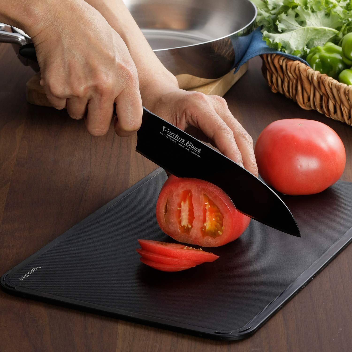 Shimomura Kougyou Santoku Knife 165Mm - Molybdenum Vanadium Steel Japan - Made Dishwasher Safe Amazon.Co.Jp Exclusive