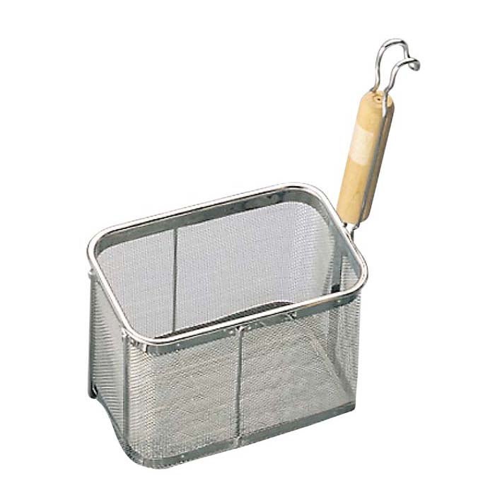Shin - Etsu Tebo Deep Square Noodle Strainer With Wooden Handle