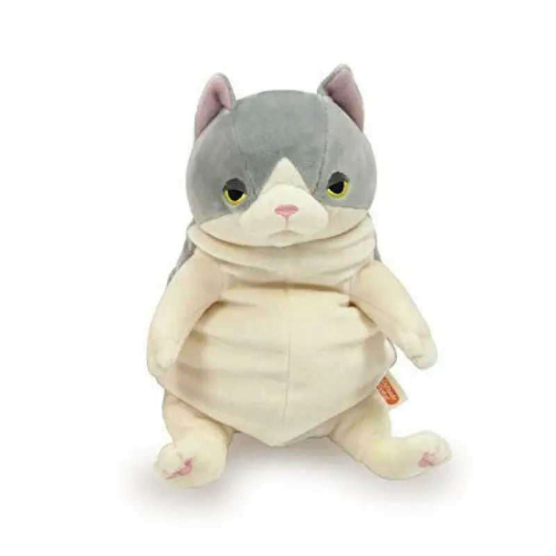 Shinada Grobal Mochineko Hachiware Gray M Cat Plush Doll