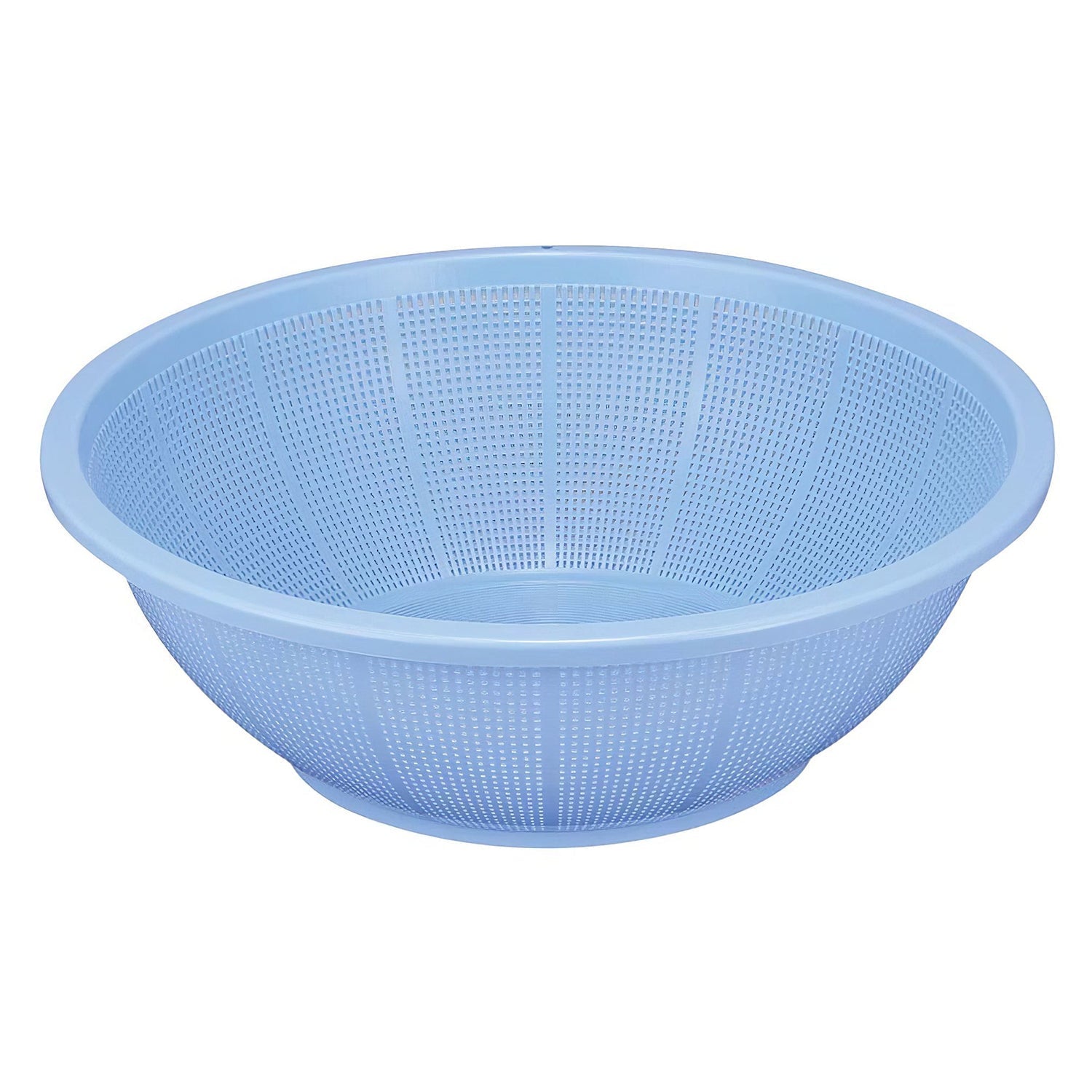 Shinkigosei Plastic Shallow Strainer Blue 38cm