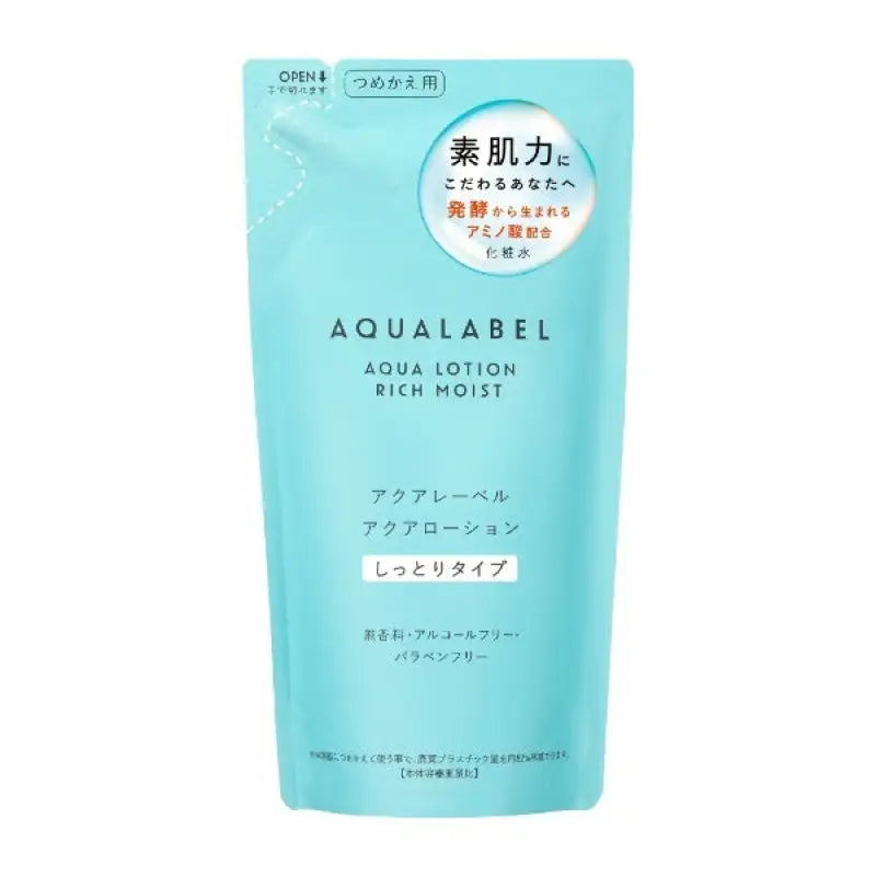 Shiseido Aqua Label Lotion Rich Moist 180ml [refill] - Refreshing Moisturizing Skincare