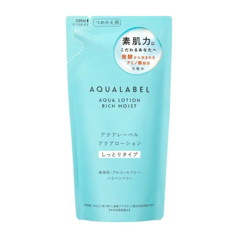 Shiseido Aqua Label Lotion Rich Moist 180ml [refill] - Refreshing Moisturizing Skincare