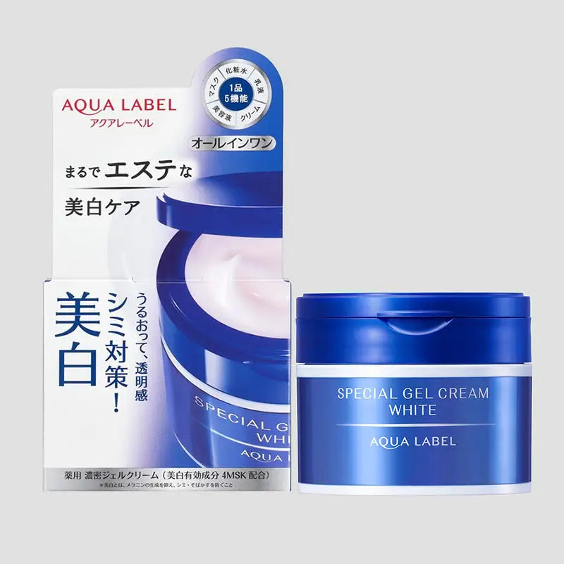 Shiseido Aqua Label Special Gel Cream (White): Moisturizing & Whitening 90g - Japanese Facial Care Skincare