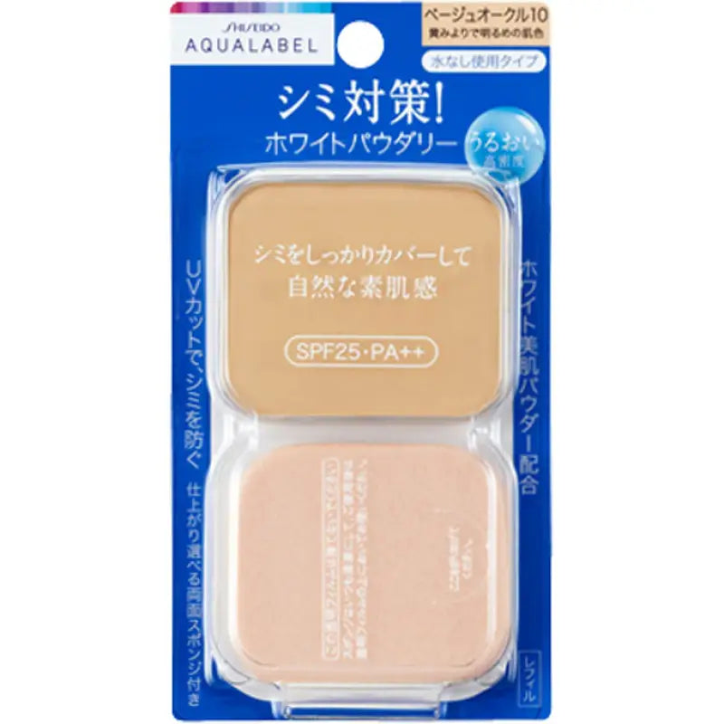 Shiseido Aqua Label White Powder Powdery Beige Ocher 10 SPF25/ PA + + 11.5g [refill] - Makeup