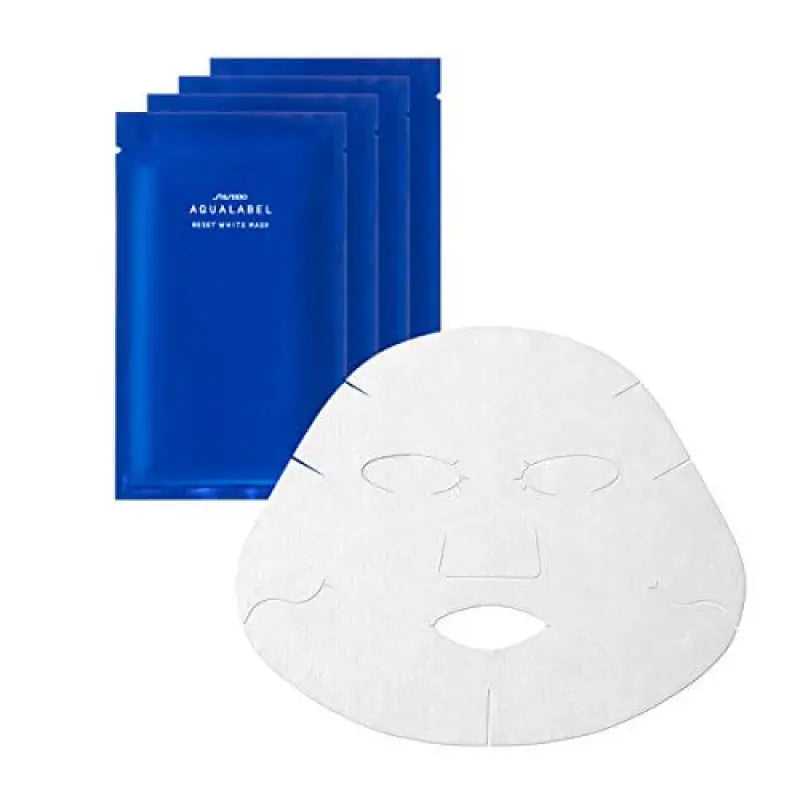 Shiseido Aqualabel Hyaluronic Acid Mask Reset White 18ml X 4 Sheets - Skincare