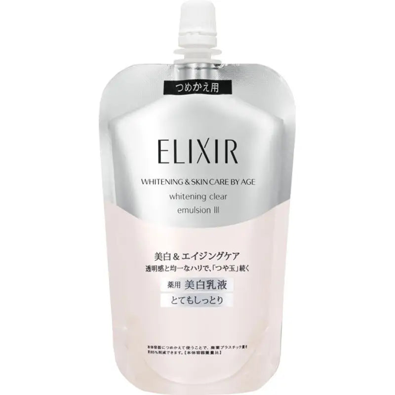 Shiseido Elixir Whitening Clear Emulsion III 110ml [refill] - Japanese & Skin Care By Age Skincare