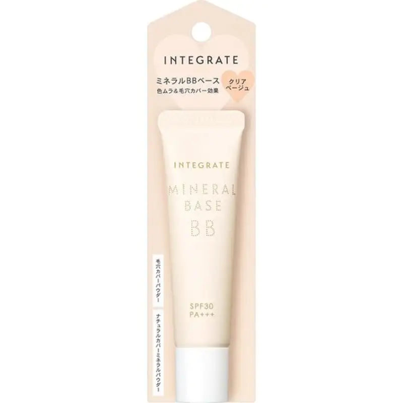Shiseido Integrate Mineral Base BB Makeup SPF30/ PA + + + Clear Beige 20g - Skincare