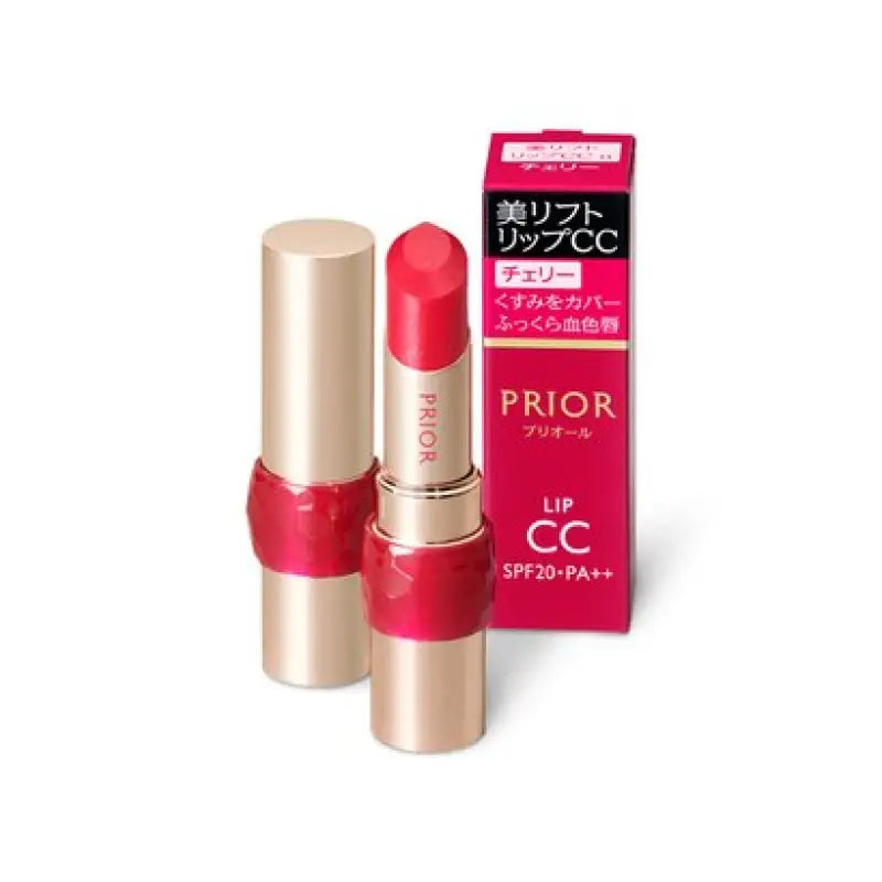 Shiseido Prior Beauty Lift Lip Cc N Cherry SPF20/PA + + 4g - Japanese Aging Care Lipsticks Makeup